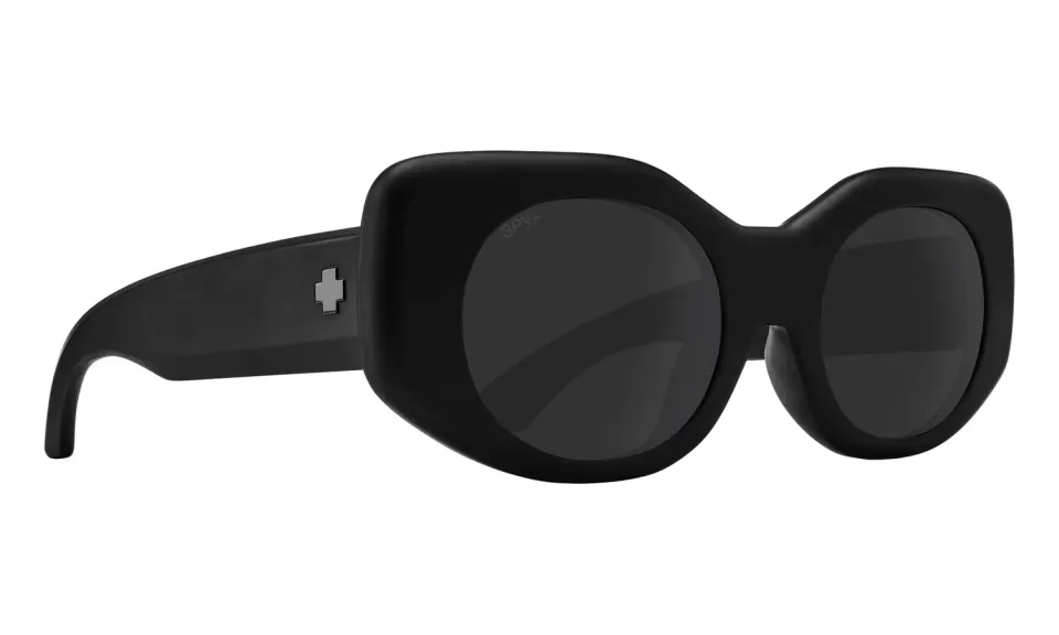 Spy Hangout Matte Black occhiali da sole Small grigi