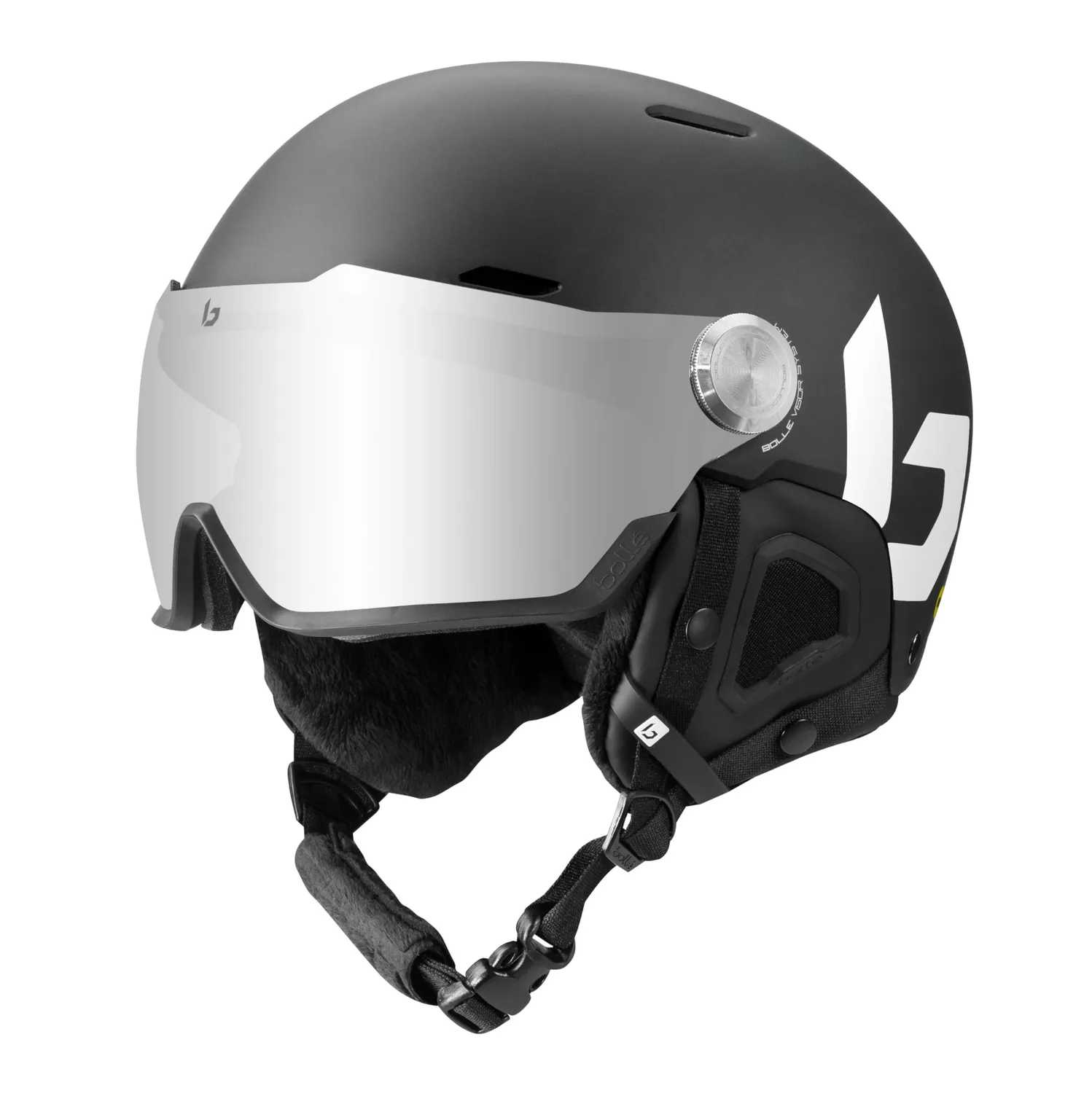 Bollé Might Visor casco sci bianco con visiera