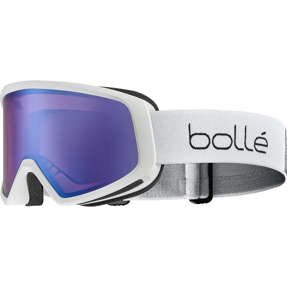 Bollé Bedrock Plus maschera da sci bianco opaco antiappannante