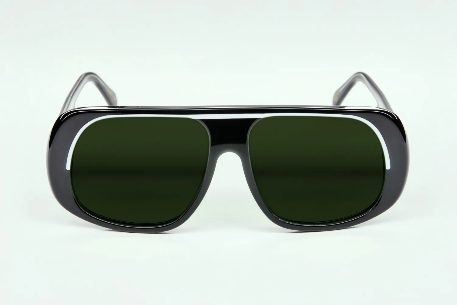 Lesca La Collection Modèle V. montatura da vista Noir acetato