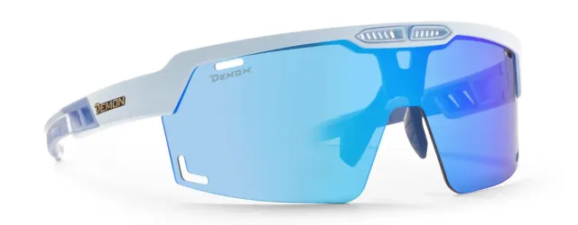 Demon Speed Vent occhiali running blu specchiata azzurro