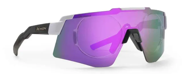 Demon Liegi Optical Clip occhiali sportivi bianco viola