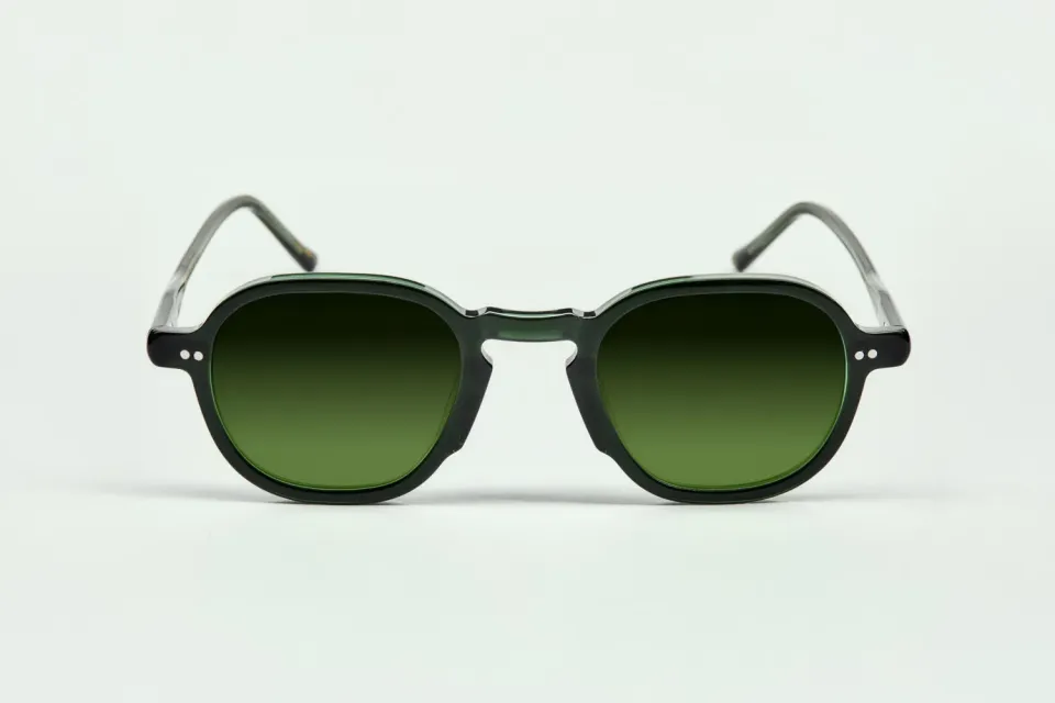 Lesca Collection Vodk montatura da vista verde acetato
