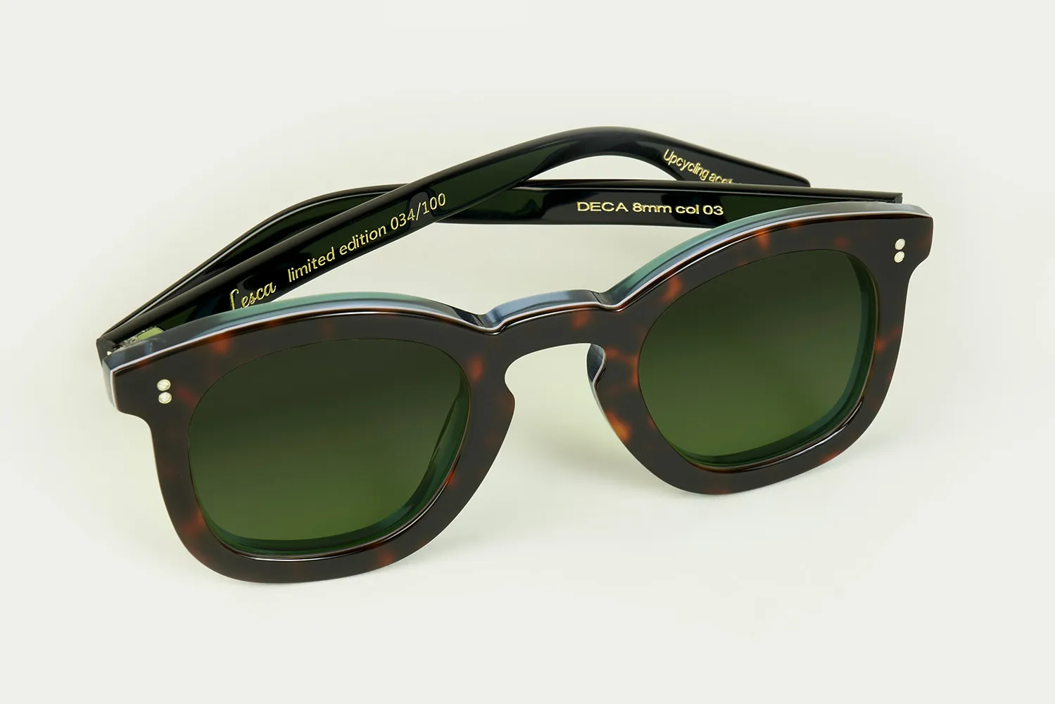 Lesca Upcycling Deca montatura da vista Ecaille Bleue acetato