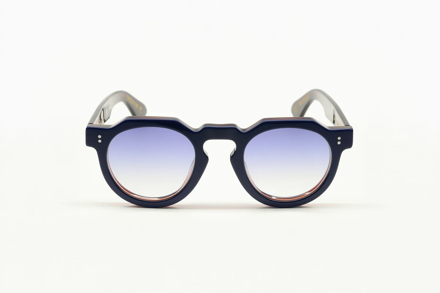 Lesca Faces Crown occhiale blu ruggine acetato