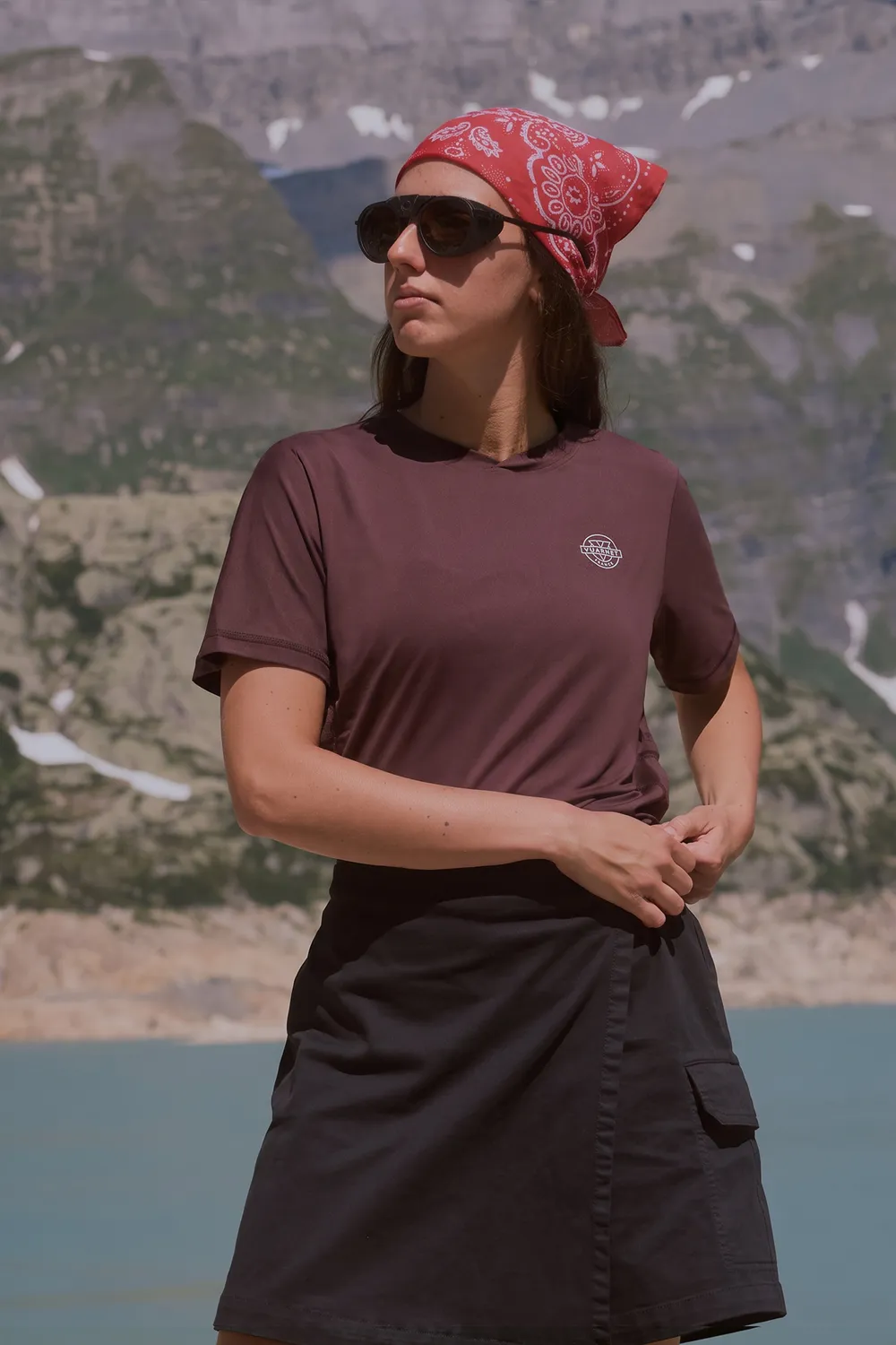 Vuarnet t-shirt tecnica donna viola UPF 50+