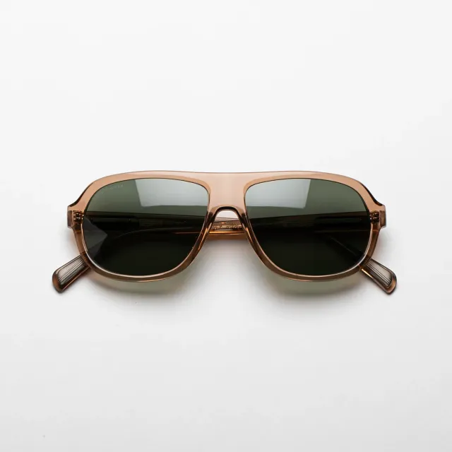 Steve McQueen Iconic Solar Racing montatura Crystal Caramel