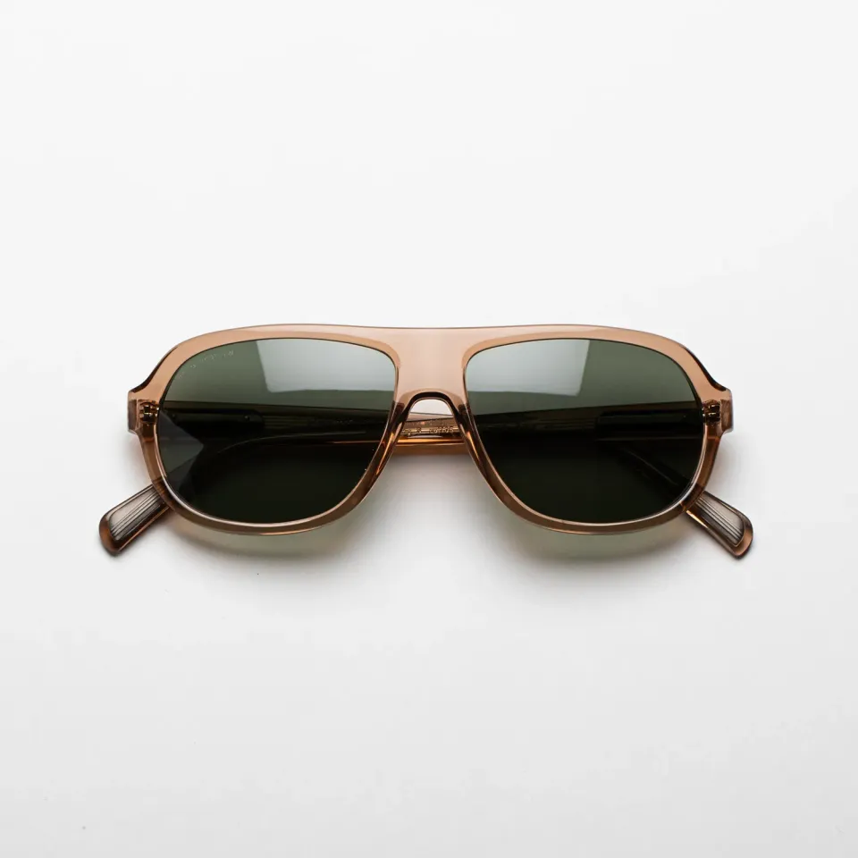Steve McQueen Iconic Solar Racing montatura Crystal Caramel
