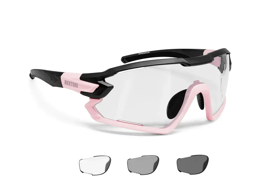 Bertoni Quasar occhiali ciclismo fotocromatici polarizzati