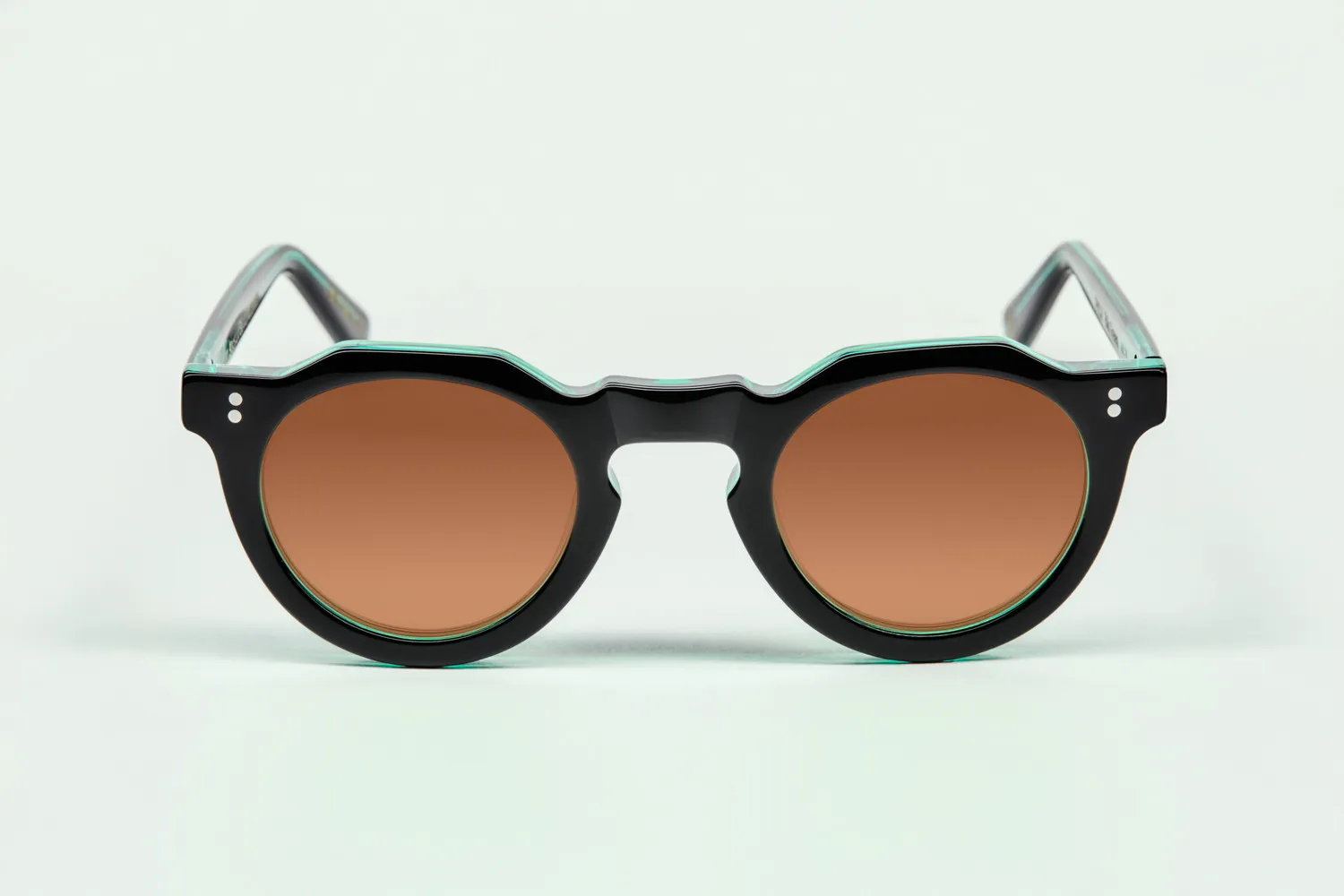 Lesca Black Edition Pica montatura Noir Vert acetato