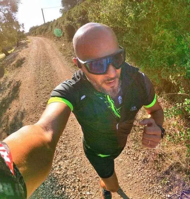 Demon Gravel occhiali running nero blu fotocromatici