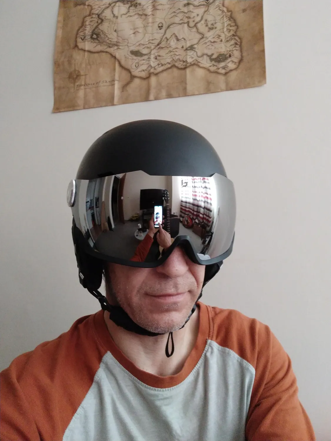 Bollé Might Visor casco sci bianco con visiera