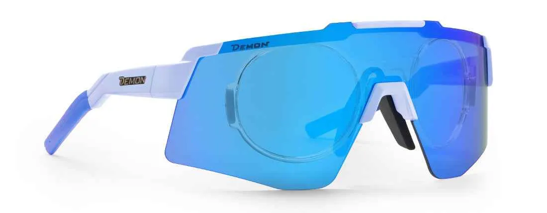 Demon Liegi Optical Clip occhiali sportivi bianco viola
