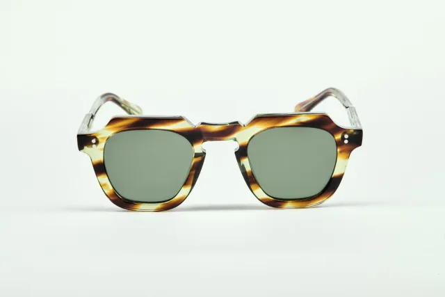 Lesca Upcycling Adok montatura da vista jaspé acetato
