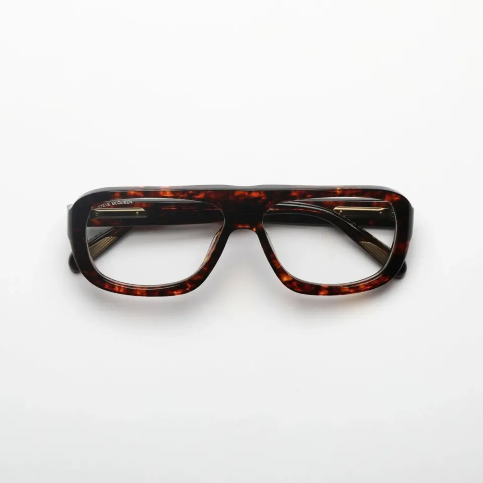 Steve McQueen Chase montatura da vista dentelle havana acetato
