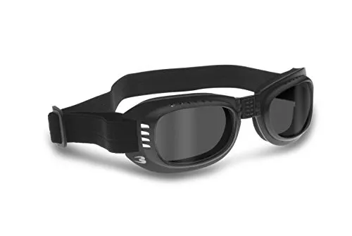Bertoni AF110 maschera moto nero antifog
