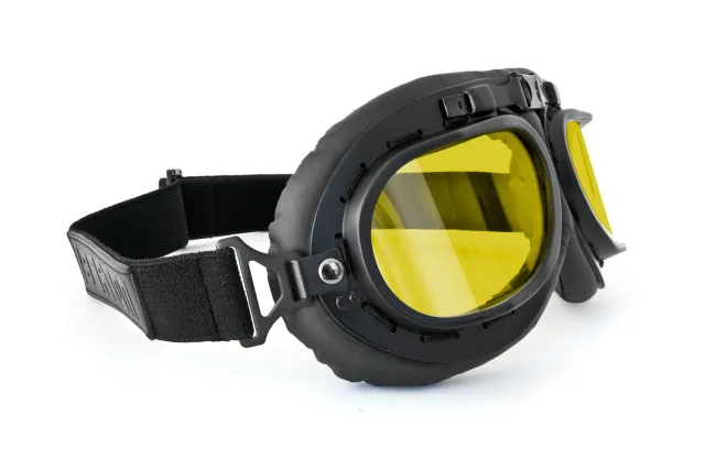 Bertoni AF195B occhiali moto lenti gialle antifog