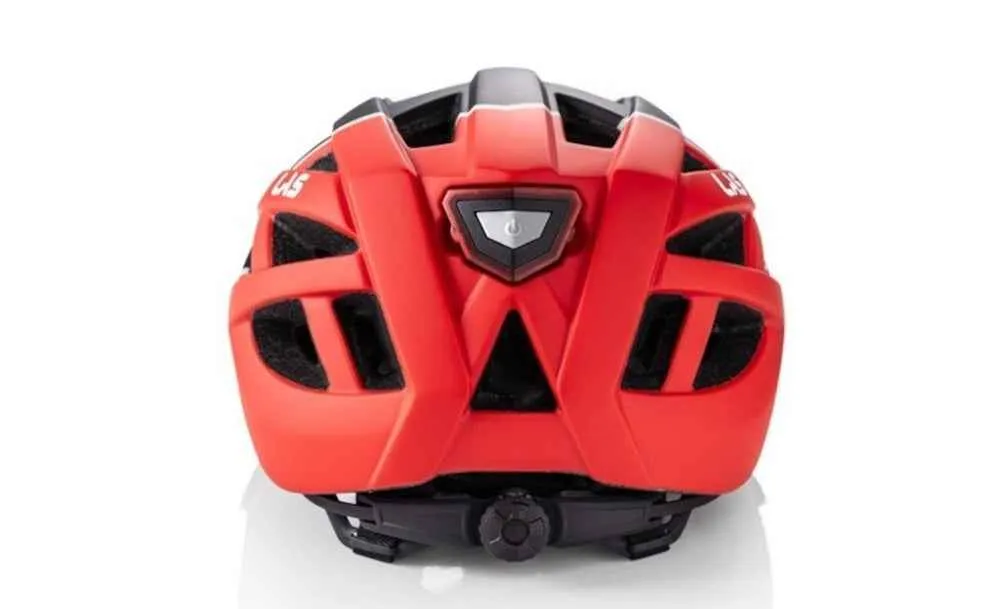 Demon Enigma casco bici nero rosso taglia S/M