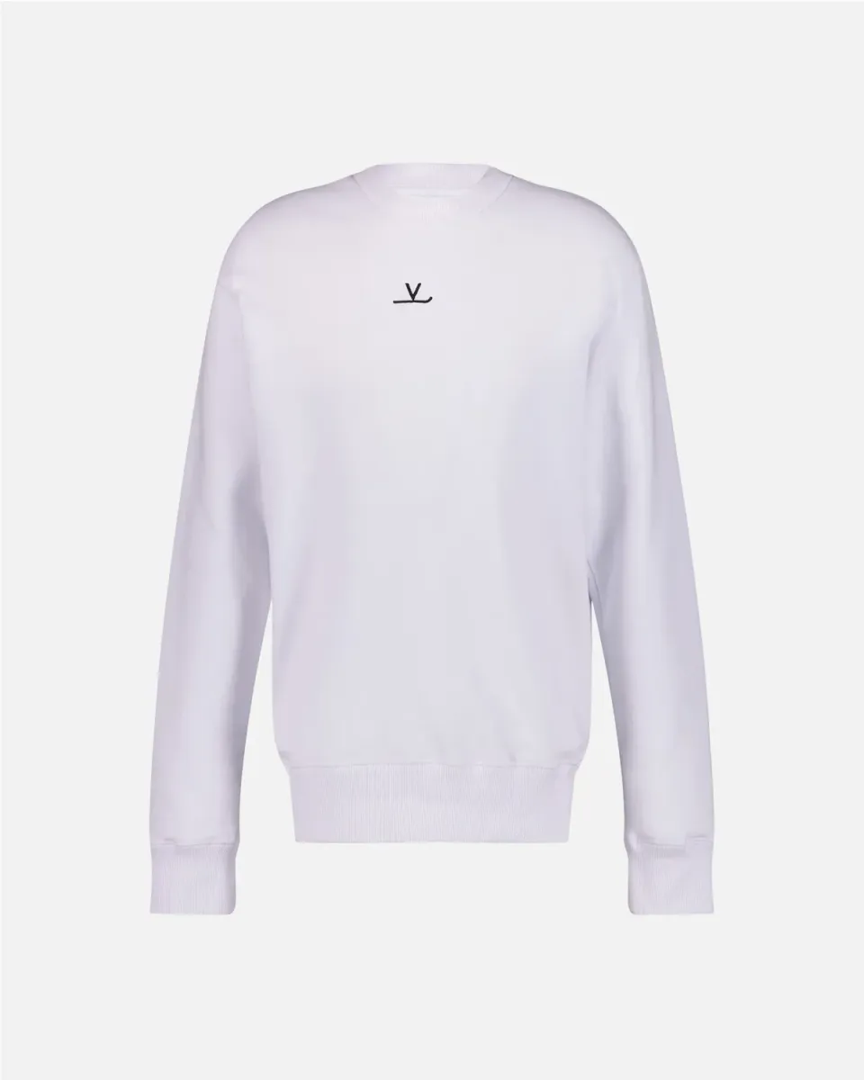 Vuarnet Signature Felpa Uomo Bianca cotone bio