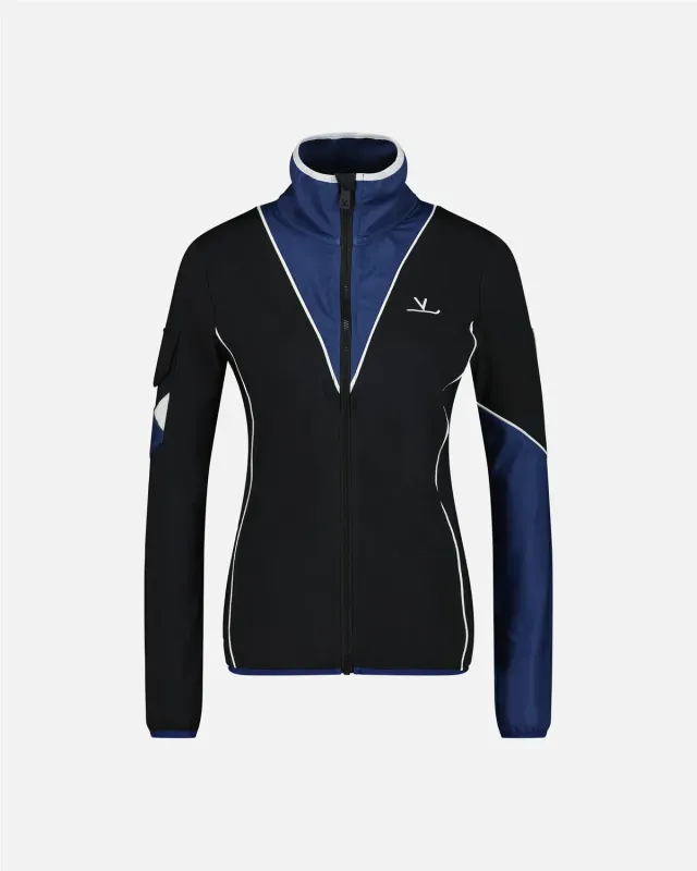 Vuarnet Dora Fleece pile Nero Blu riciclato