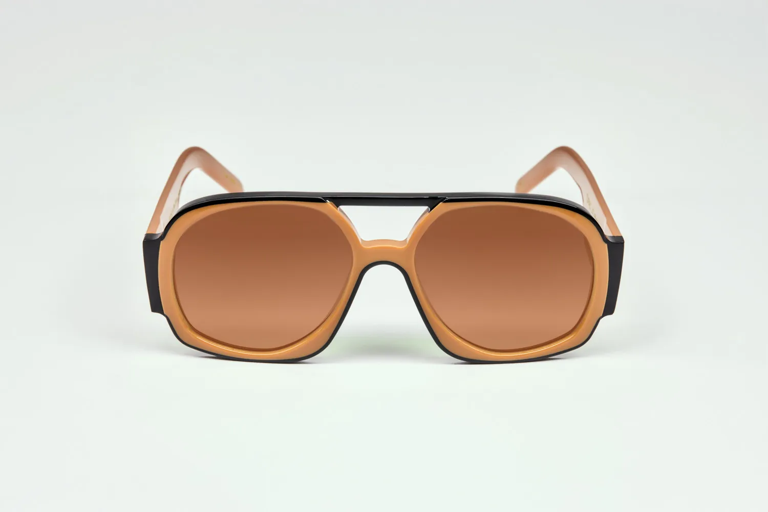 Lesca Tupac montatura Black Caramel bicolore