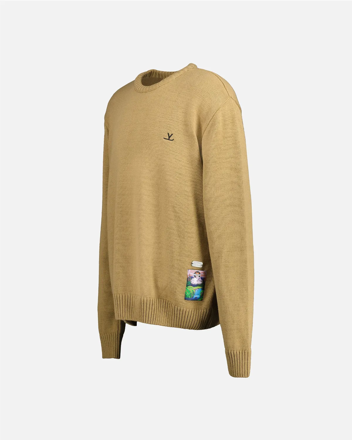 Vuarnet Maglione beige cotone bio signature oversize