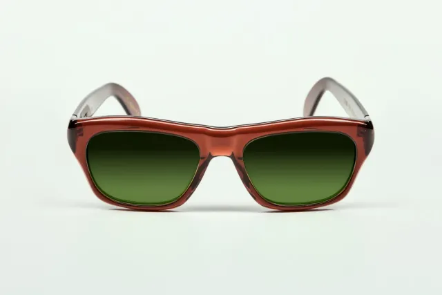 Lesca La Collection Cain occhiali Cognac acetato
