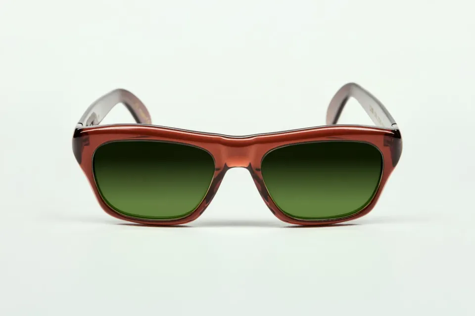 Lesca La Collection Cain occhiali Cognac acetato