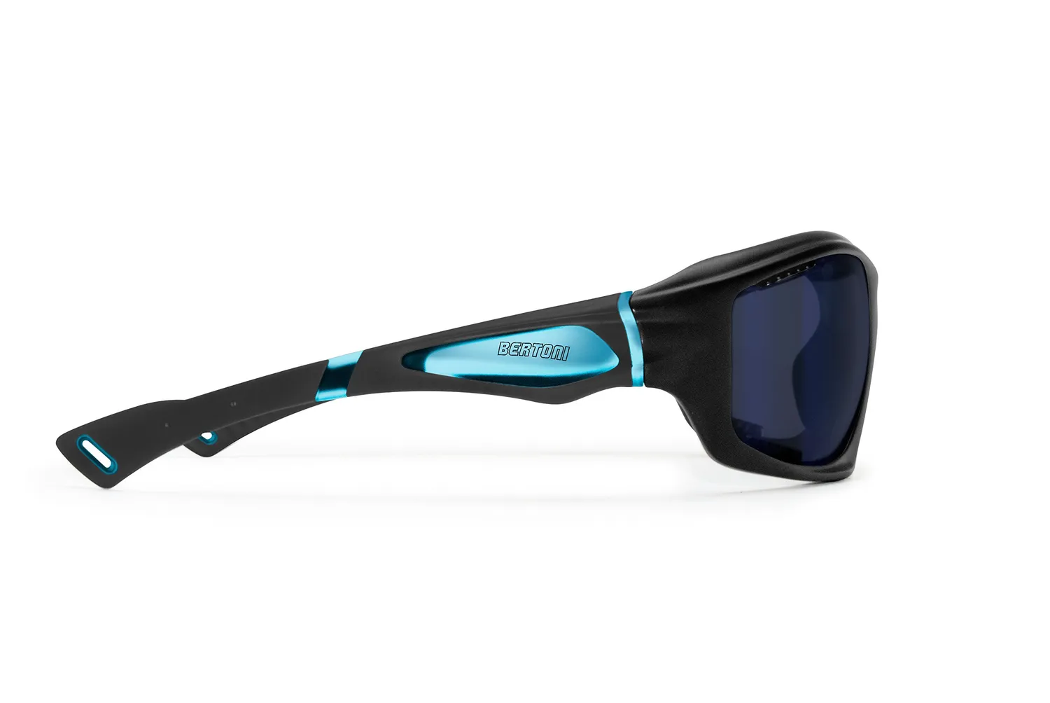 Bertoni FT1000D occhiali sport fumo specchiati blu galleggianti
