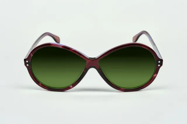 Lesca La Collection Otto montatura Indigo Profond acetato