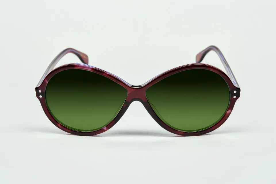 Lesca La Collection Otto montatura Indigo Profond acetato