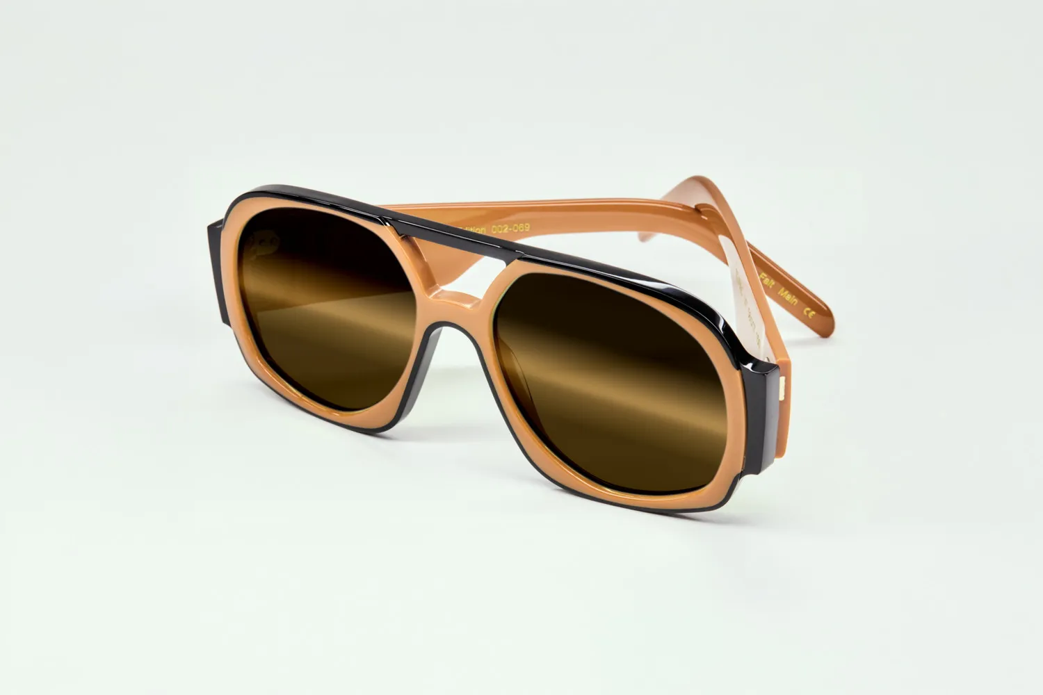 Lesca Tupac montatura Black Caramel bicolore