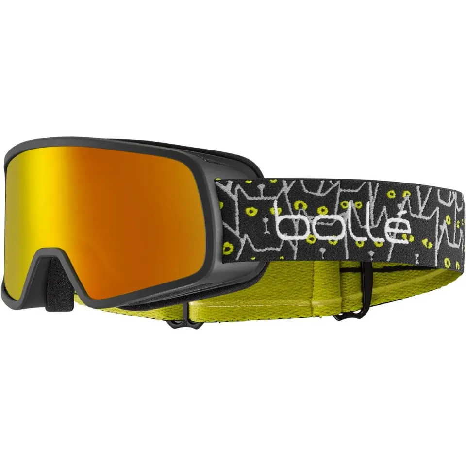 Bollé Nevada Jr maschera sci bimbi nera Sunrise taglia S