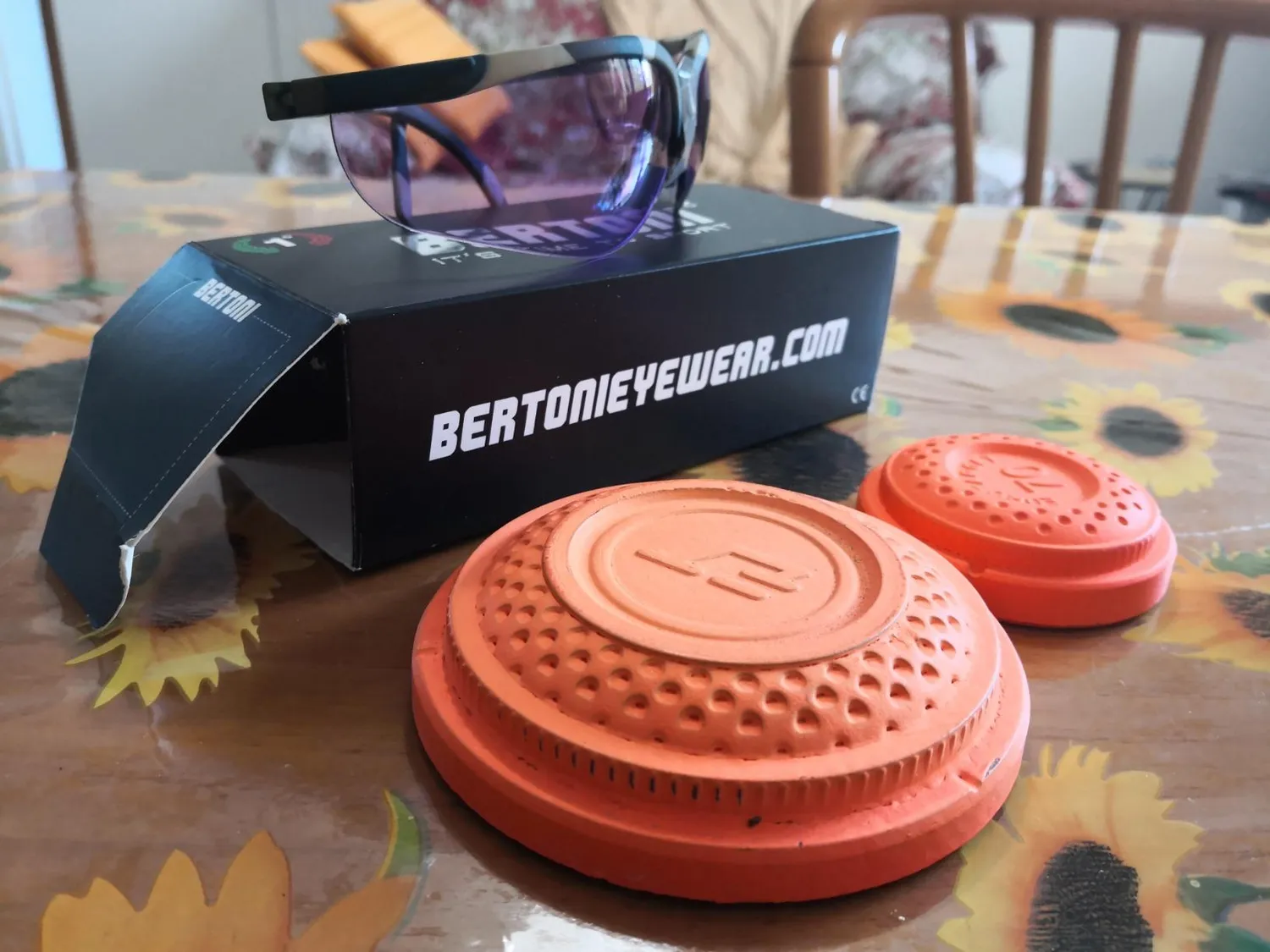 Bertoni AF159 occhiali tiro balistici 4 lenti verdi