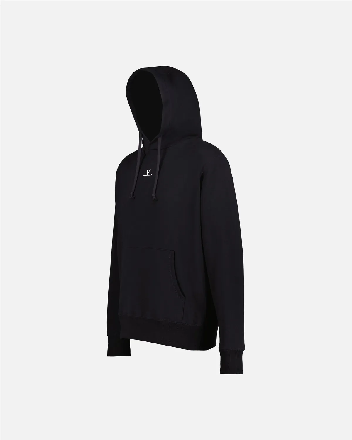Vuarnet Signature Hoodie Felpa Nera Cotone Bio