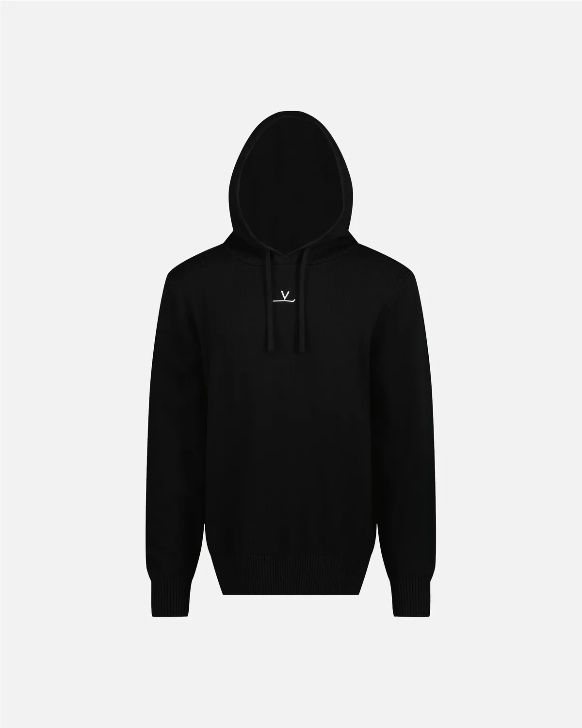 Vuarnet Knitted Signature Hoodie felpa Nera