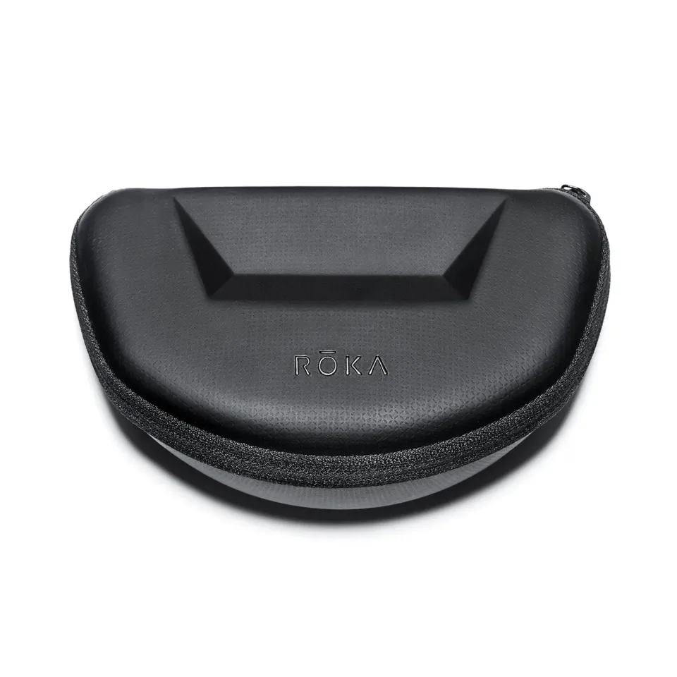 Roka custodia occhiali morbida con zip