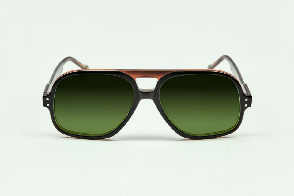 Lesca La Collection Lotus montatura da vista Black Brun acetato