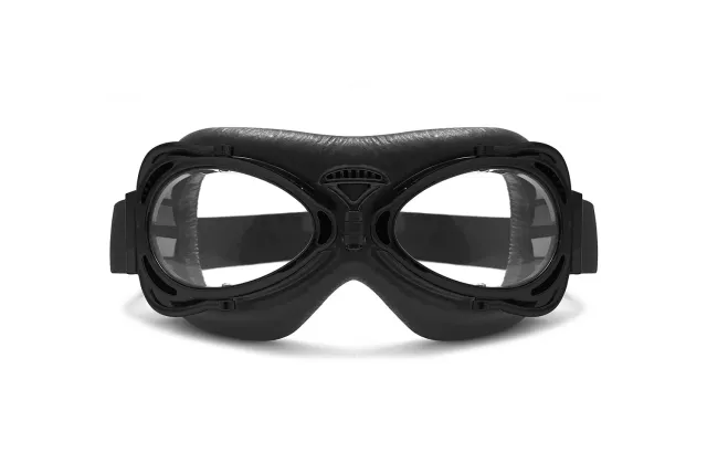 Bertoni AF77 occhiali moto vintage neri compatti