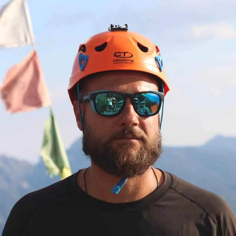 Demon Xlite J occhiali sport polarizzati nero blu