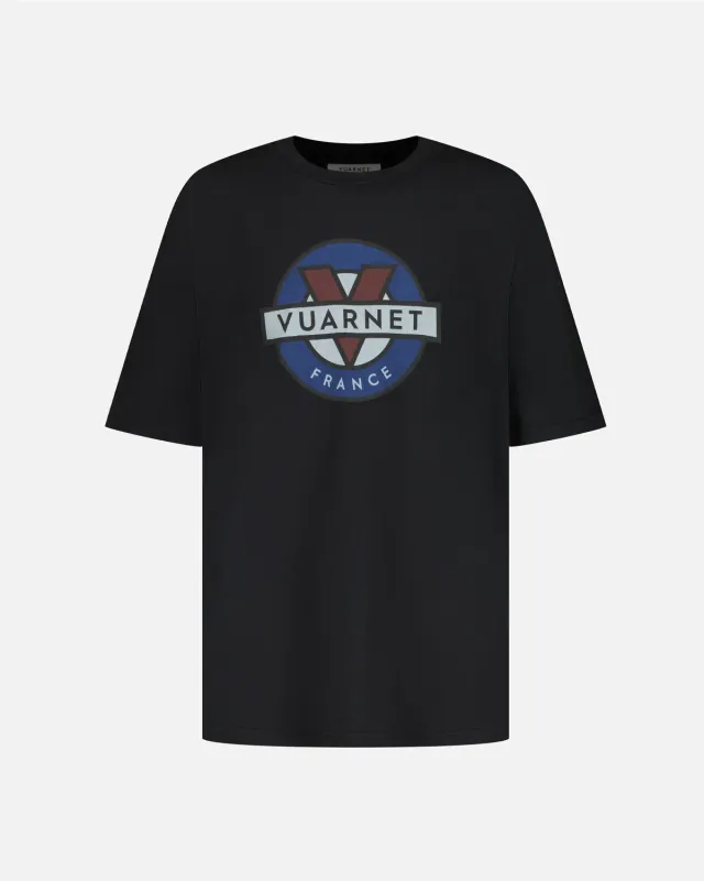 Vuarnet Vintage t-shirt uomo nera cotone