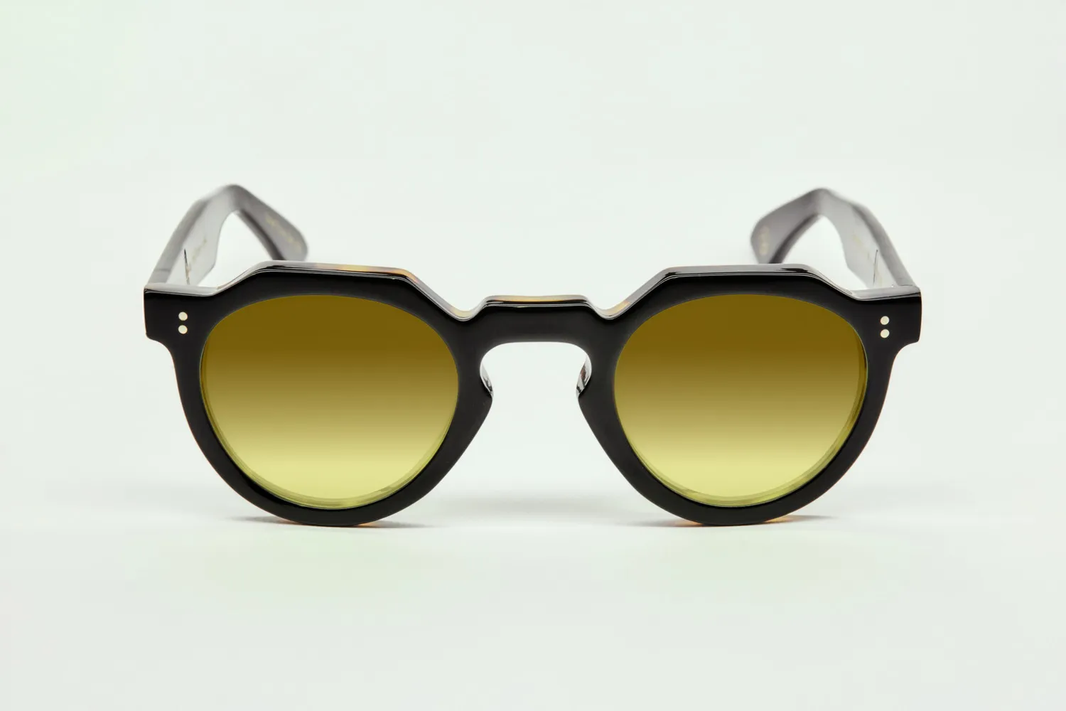 Lesca Upcycling Crown XL occhiali havana 46 mm