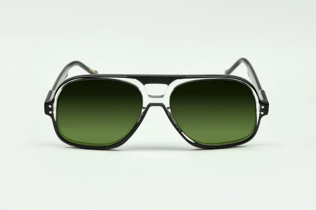 Lesca Lotus occhiale sole crystal black