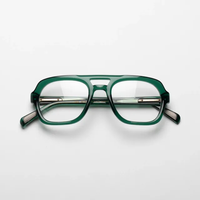 Steve McQueen Classic Limits montatura vista verde doppio ponte