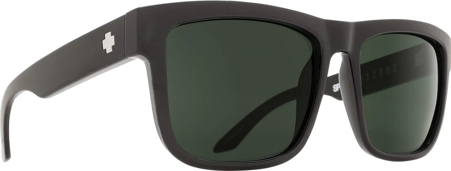 Spy Discord occhiali sole Happy Grey Green nero opaco