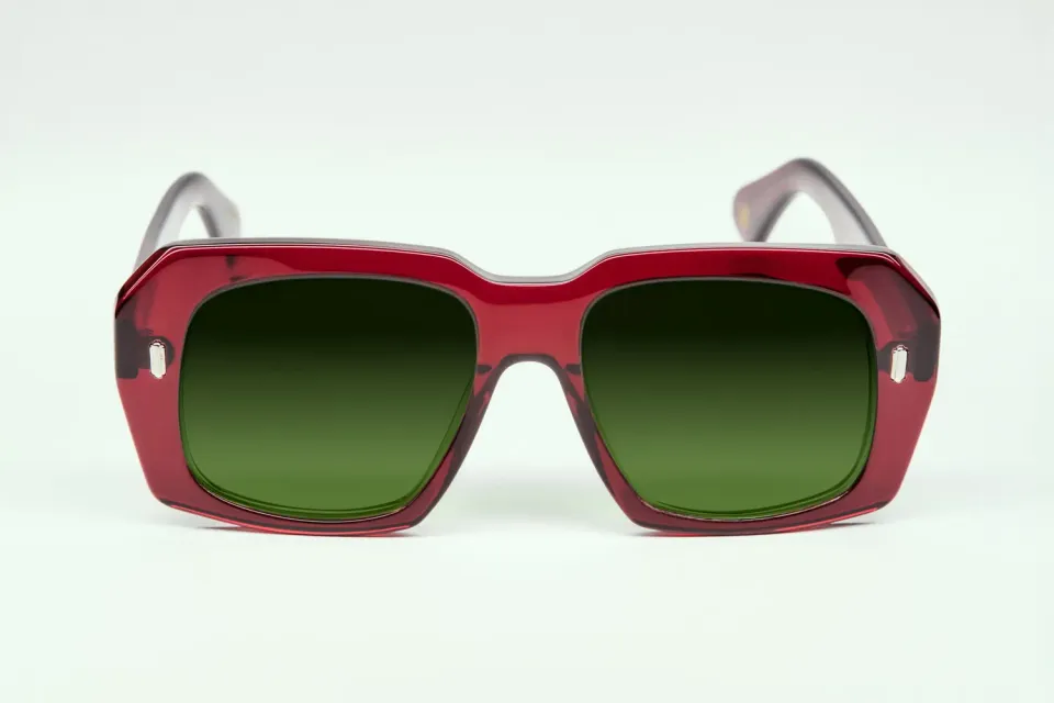 Lesca Bird Rouge Vermillon occhiali rossi sole