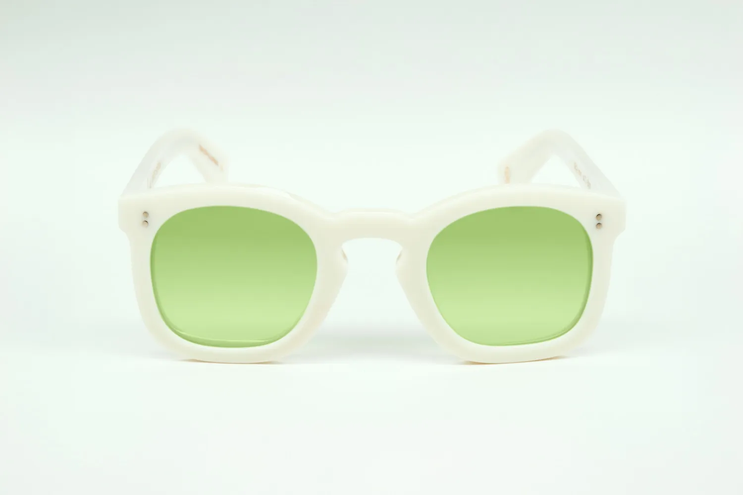 Lesca Deca Upcycling occhiali avorio chiaro elegante