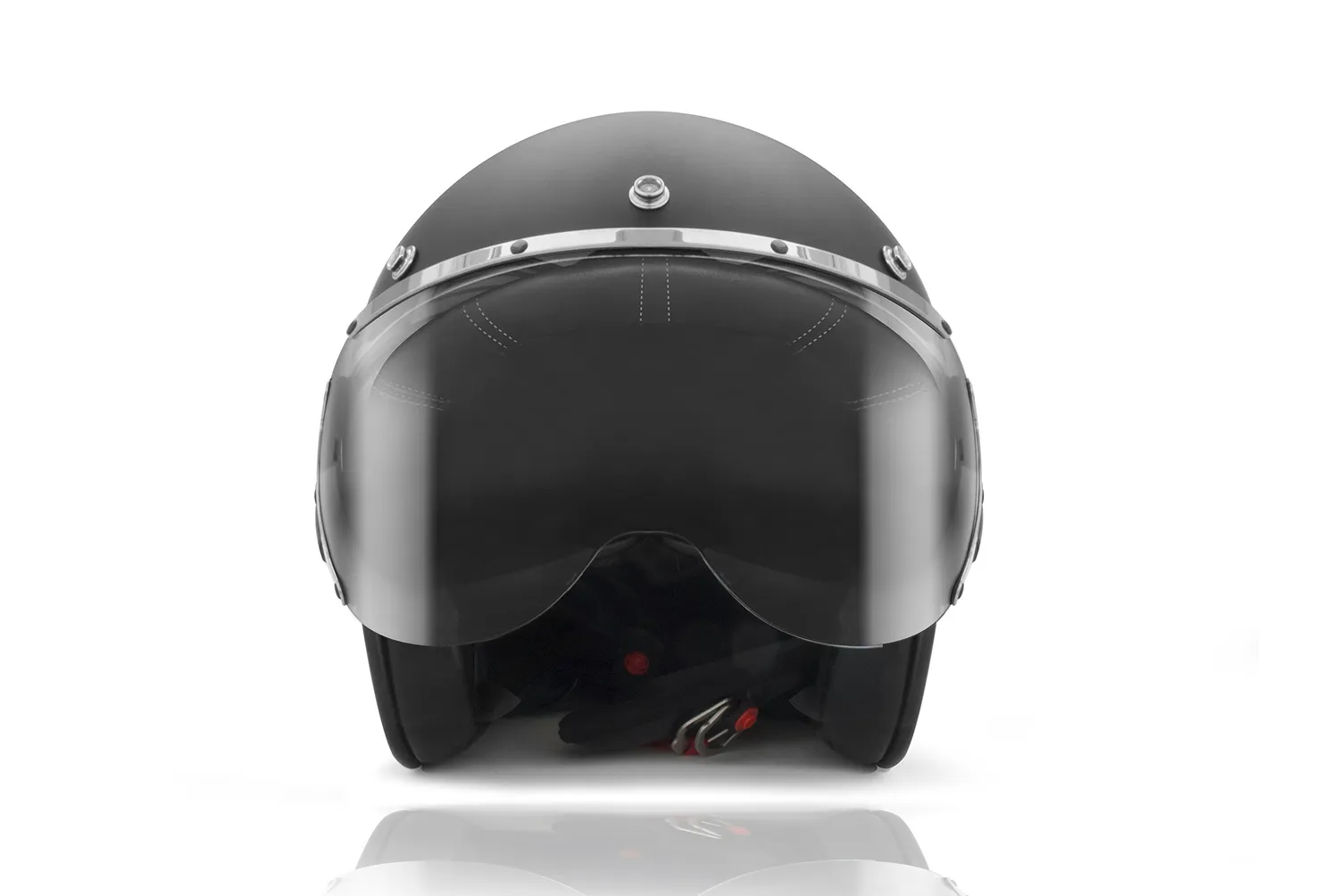 Bertoni visiera casco jet trasparente universale pelle