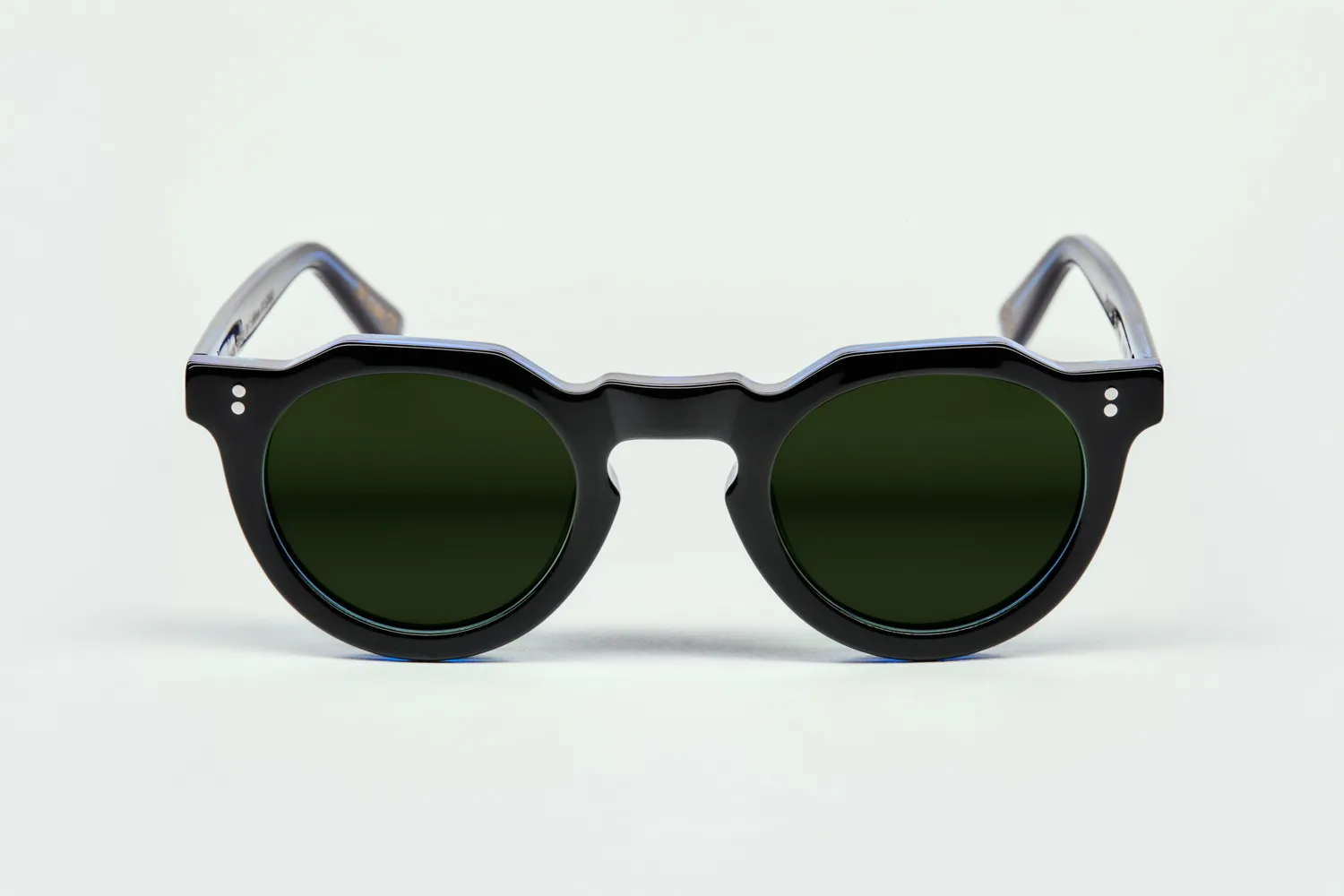 Lesca Black Edition Pica montatura Noir Bleu acetato