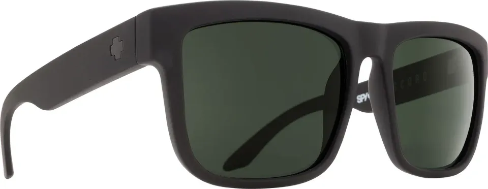 Spy Discord occhiali sole Happy Grey Green nero opaco